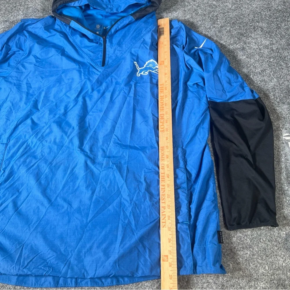 Nike Detroit Lions Jacket Hoodie Mens‎ XXL Nike Coach Issue On Field Full Zip